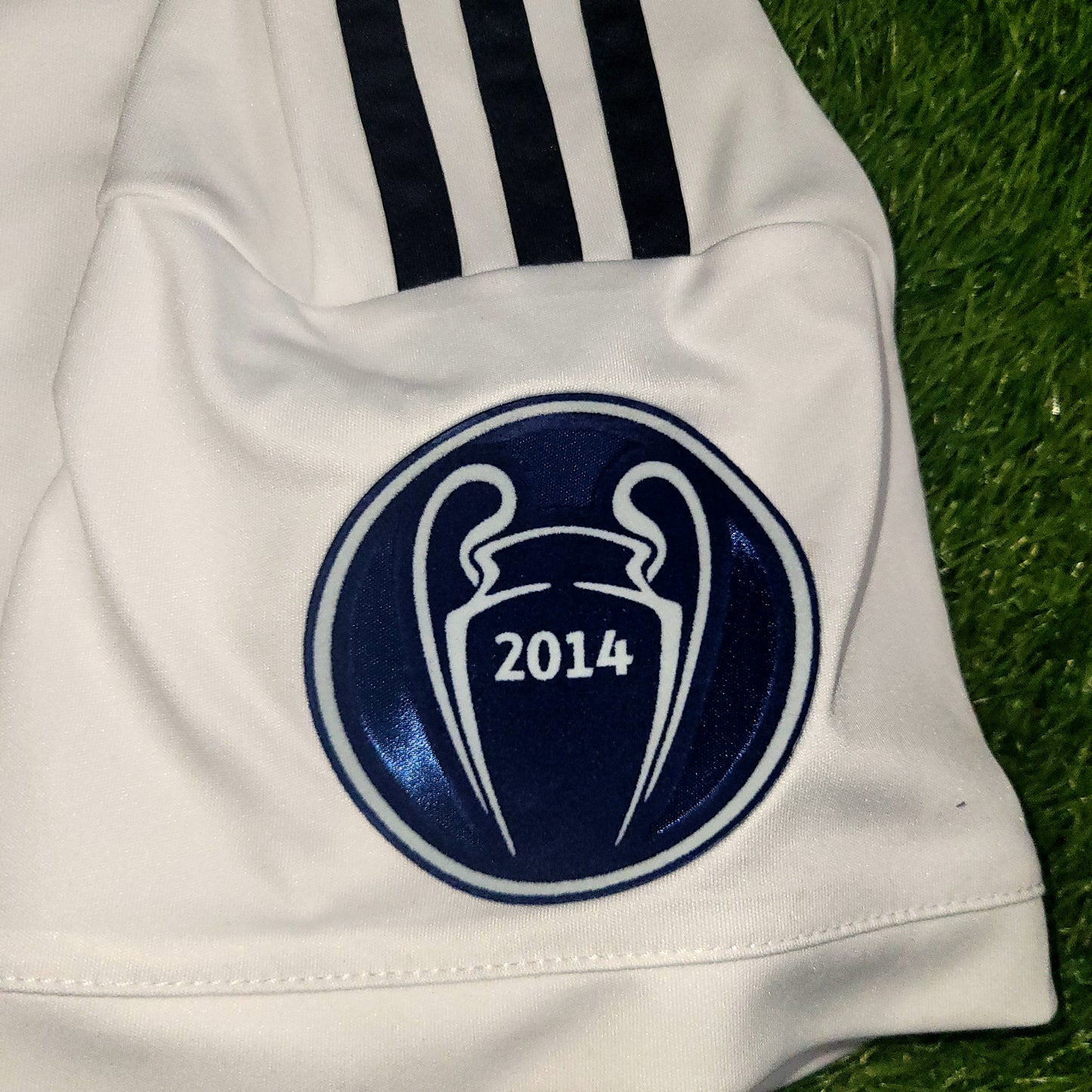 Cristiano Ronaldo Real Madrid 2014 2015 UEFA Home Soccer Jersey Shirt L SKU# F50637 - ForeverSoccerJerseys