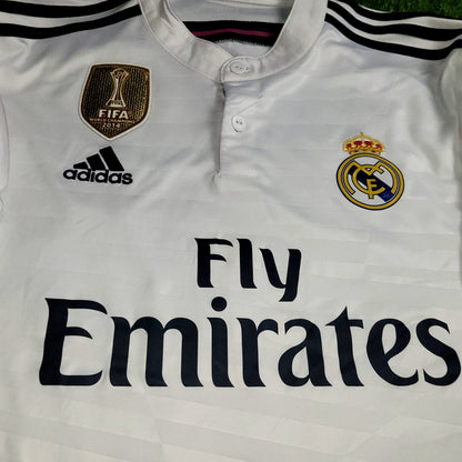 Cristiano Ronaldo Real Madrid 2014 2015 UEFA Home Soccer Jersey Shirt L SKU# F50637 - ForeverSoccerJerseys