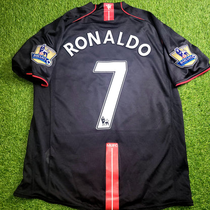 Cristiano Ronaldo Nike Manchester United 2007 2008 Away Soccer Jersey Shirt L SKU# 238347-010