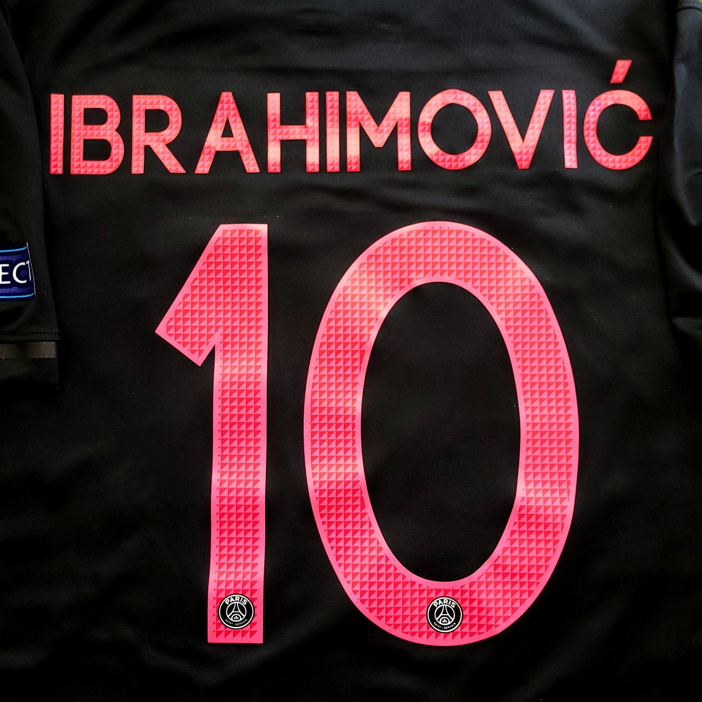 Ibrahimovic PSG Paris Saint Germain 2015 2016 Third UEFA Soccer Jersey L SKU# 658901-011