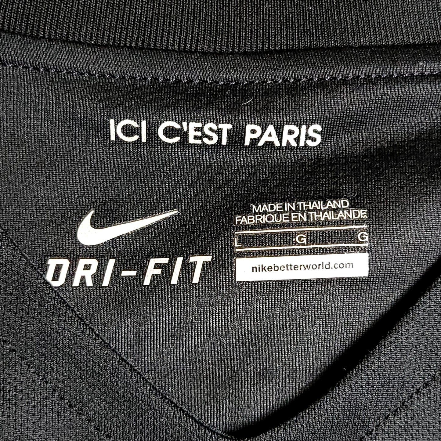Ibrahimovic PSG Paris Saint Germain 2015 2016 Third UEFA Soccer Jersey L SKU# 658901-011