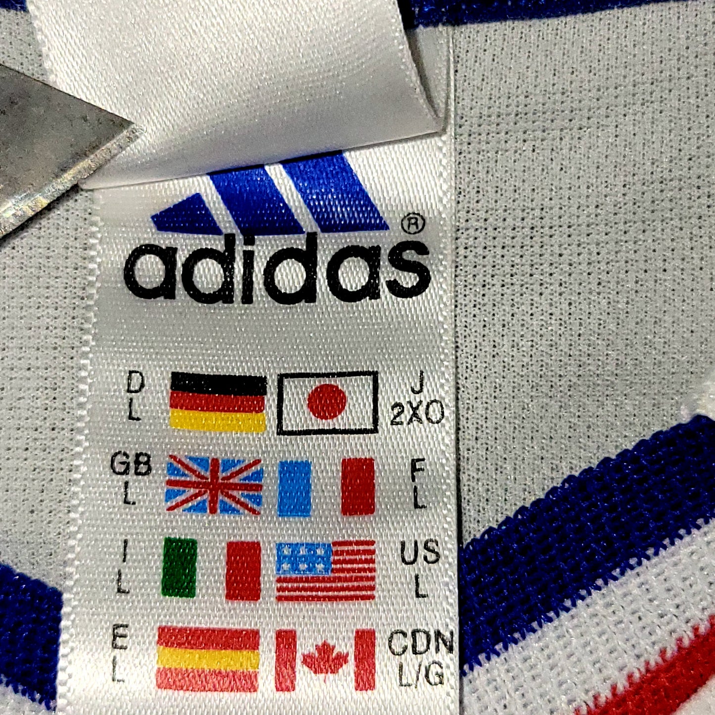 Zidane France 2000 EURO CUP Away Soccer Jersey L SKU# 647189