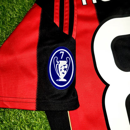 Ronaldinho AC Milan Adidas 2010 2011 Home Soccer Jersey M SKU# P96288 - ForeverSoccerJerseys
