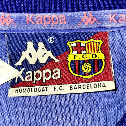 Ronaldo Kappa Barcelona 1996 1997 Home Soccer Jersey L - ForeverSoccerJerseys