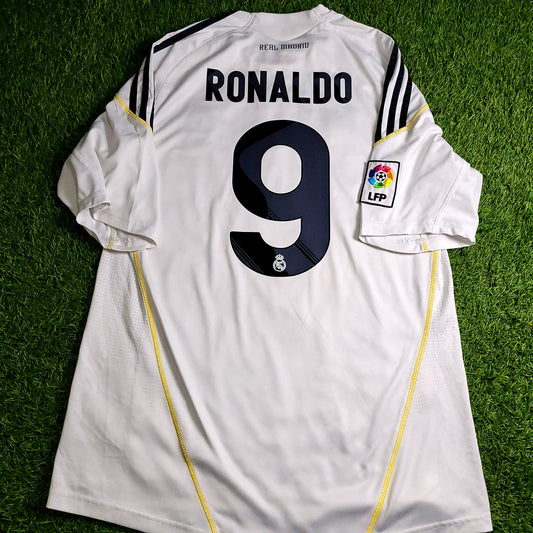 Cristiano Ronaldo Real Madrid 2009 2010 DEBUT Home Soccer Jersey L SKU# E84352 - ForeverSoccerJerseys