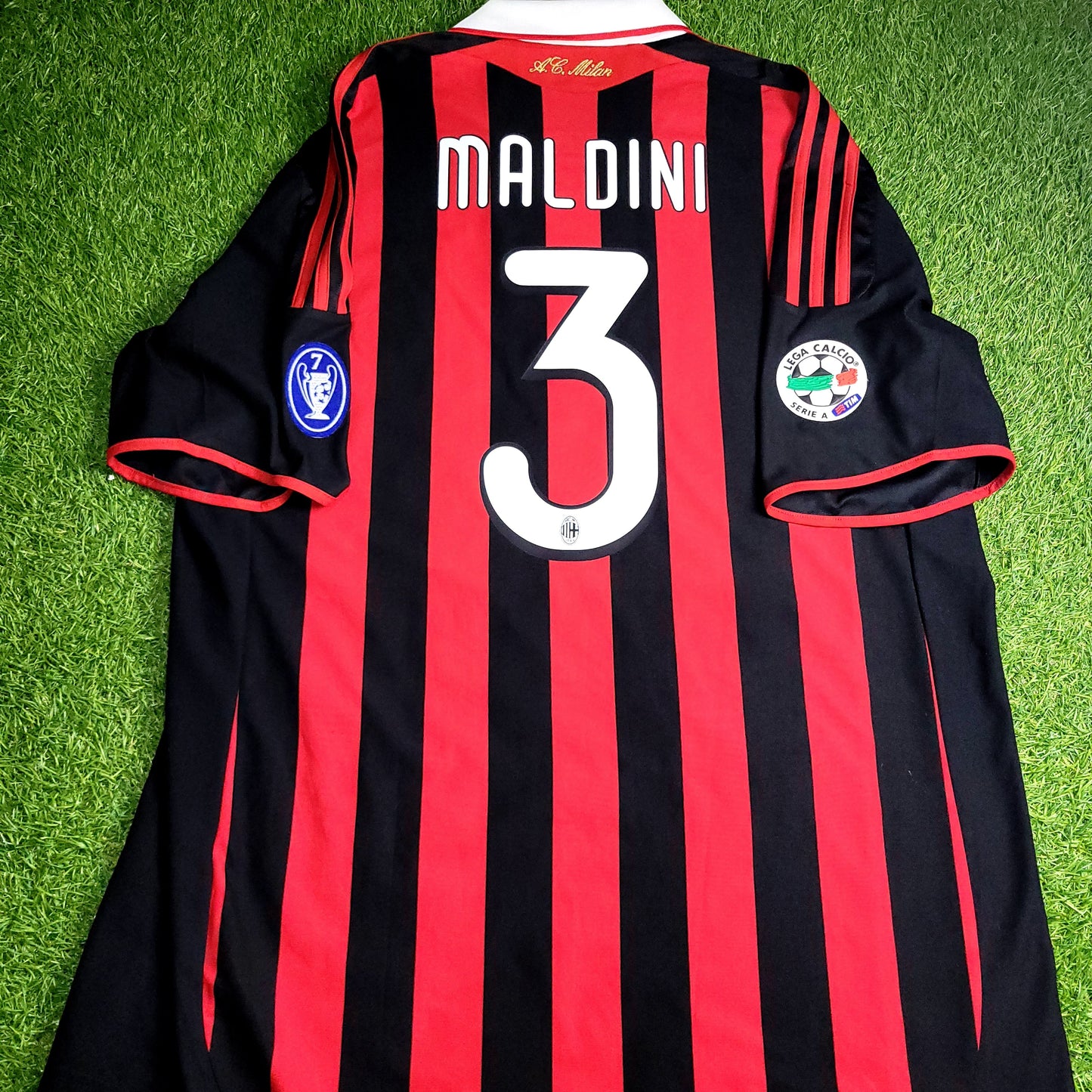 Maldini AC Milan 2009 2010 FAREWELL MATCH Soccer Jersey XL SKU# E84210 - ForeverSoccerJerseys