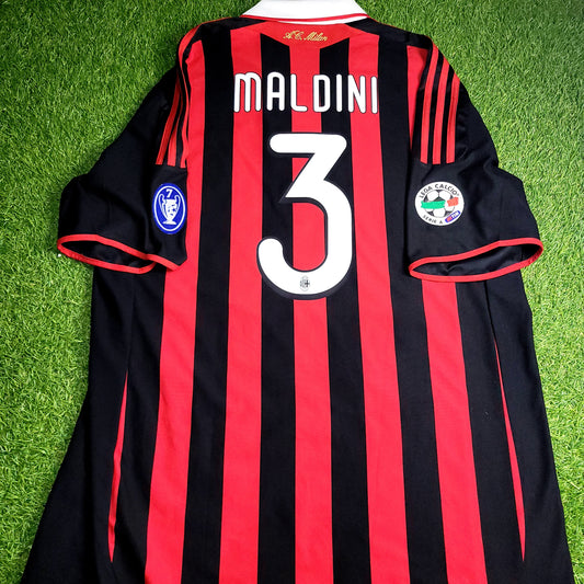 Maldini AC Milan 2009 2010 FAREWELL MATCH Soccer Jersey XL SKU# E84210 - ForeverSoccerJerseys