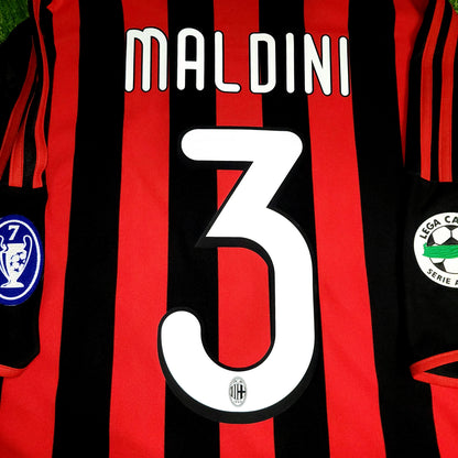Maldini AC Milan 2009 2010 FAREWELL MATCH Soccer Jersey XL SKU# E84210 - ForeverSoccerJerseys