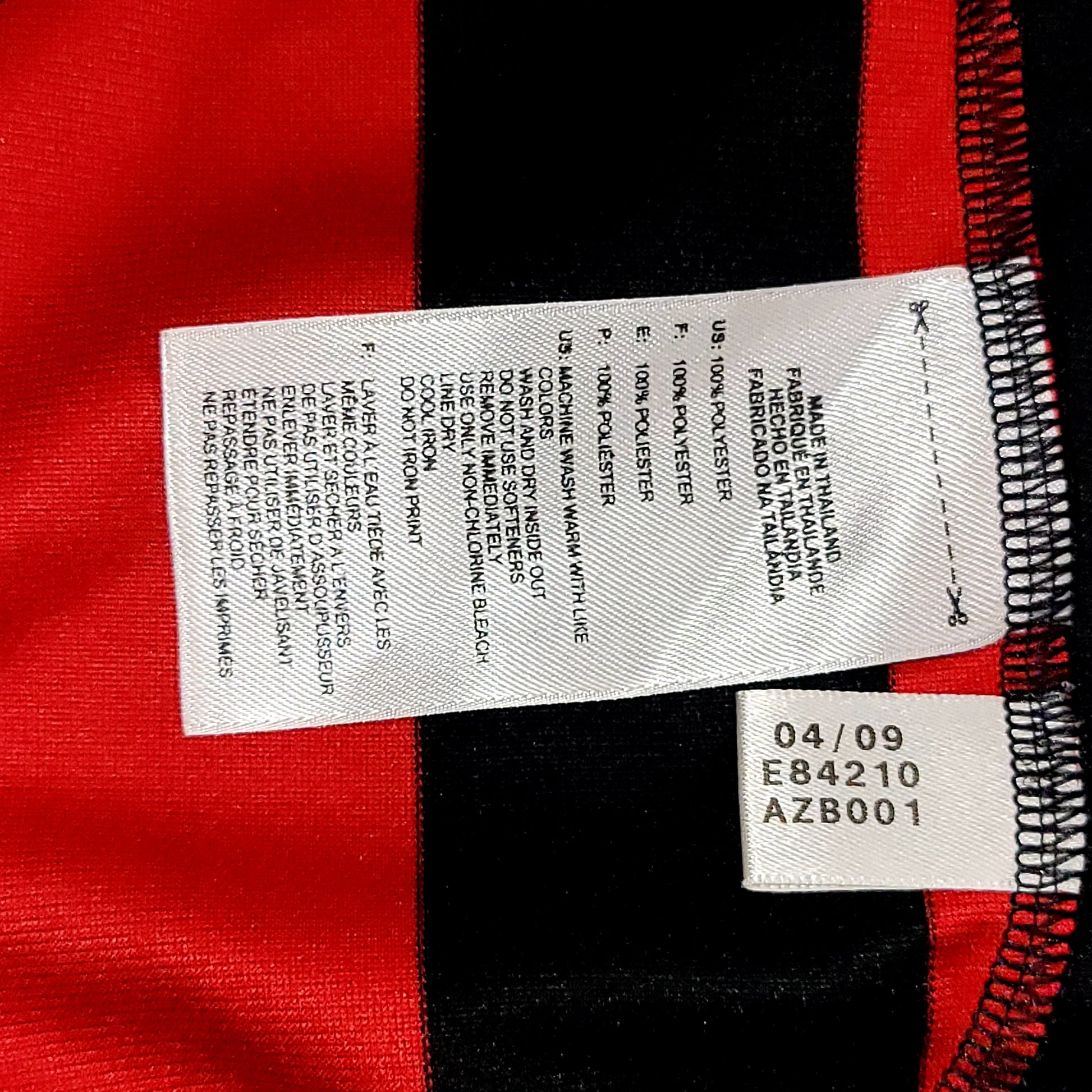 Maldini AC Milan 2009 2010 FAREWELL MATCH Soccer Jersey XL SKU# E84210 - ForeverSoccerJerseys