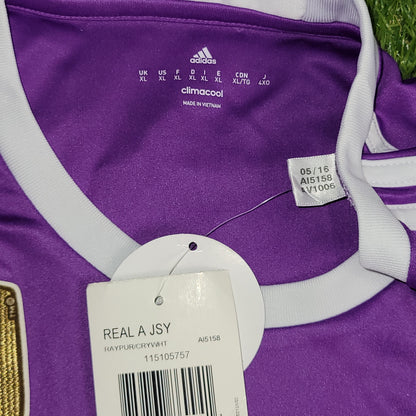 Cristiano Ronaldo Real Madrid 2016 2017 UEFA FINAL Purple Away Soccer Jersey BNWT XL SKU# AI5158 - ForeverSoccerJerseys