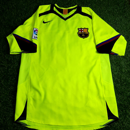 Messi Barcelona 2005 2006 Away Soccer Jersey M SKU# 195971