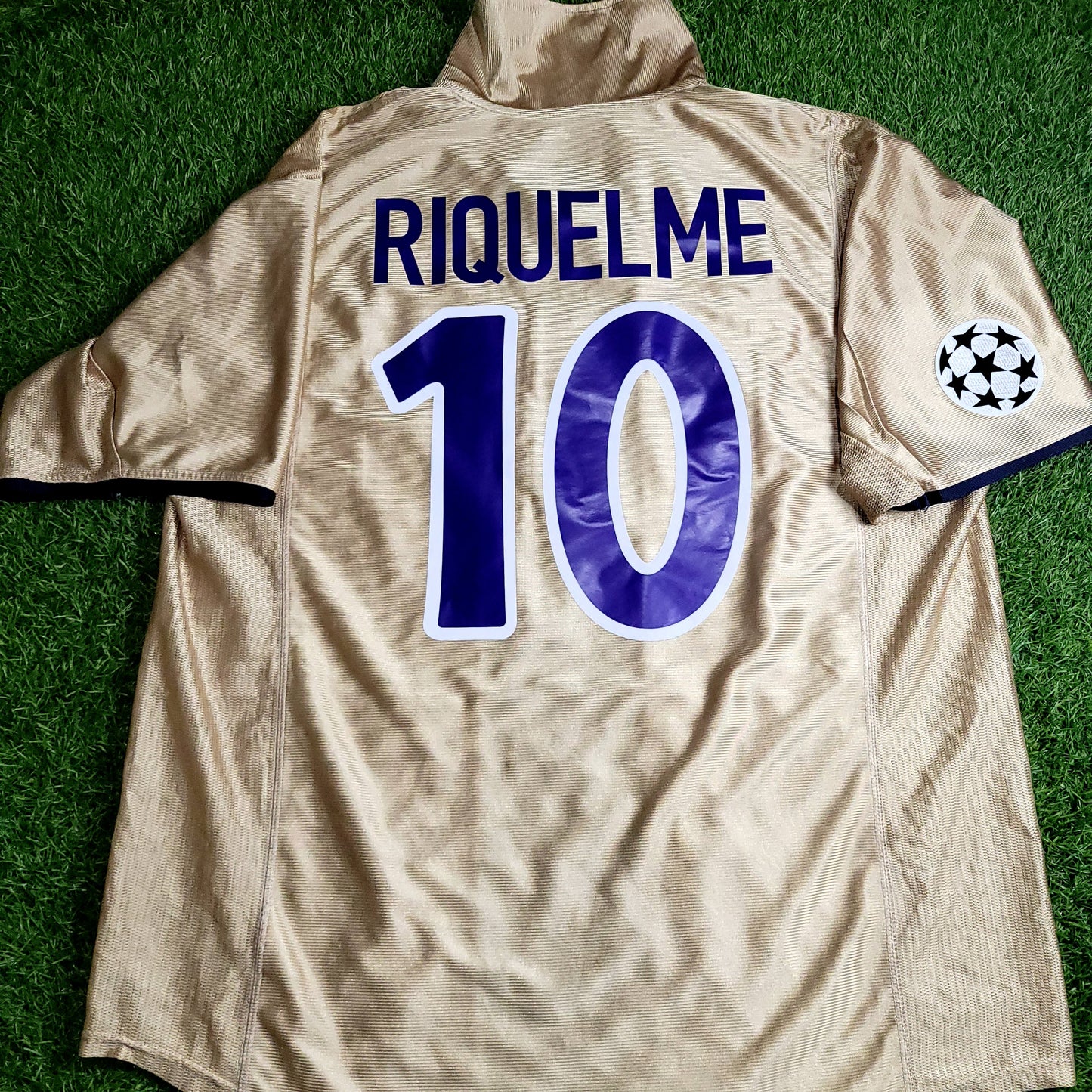 Riquelme Barcelona 2002 2003 UEFA DEBUT Soccer Third Jersey XL