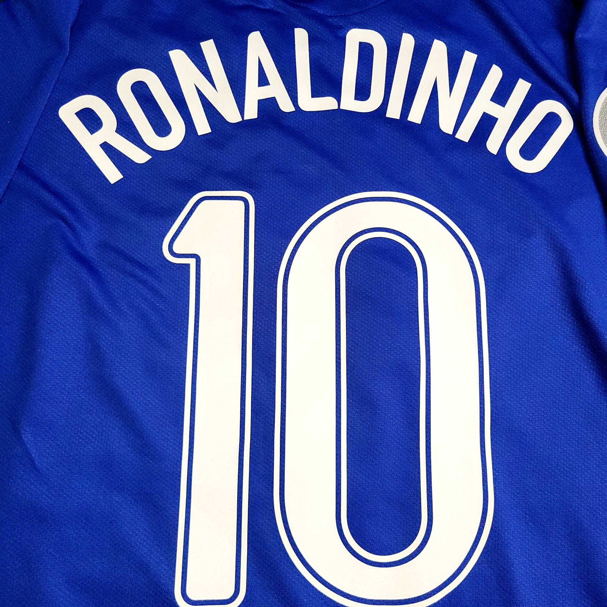 Ronaldinho Brazil 2006 WORLD CUP Away Soccer Jersey M SKU# U6DHA 103890 - ForeverSoccerJerseys