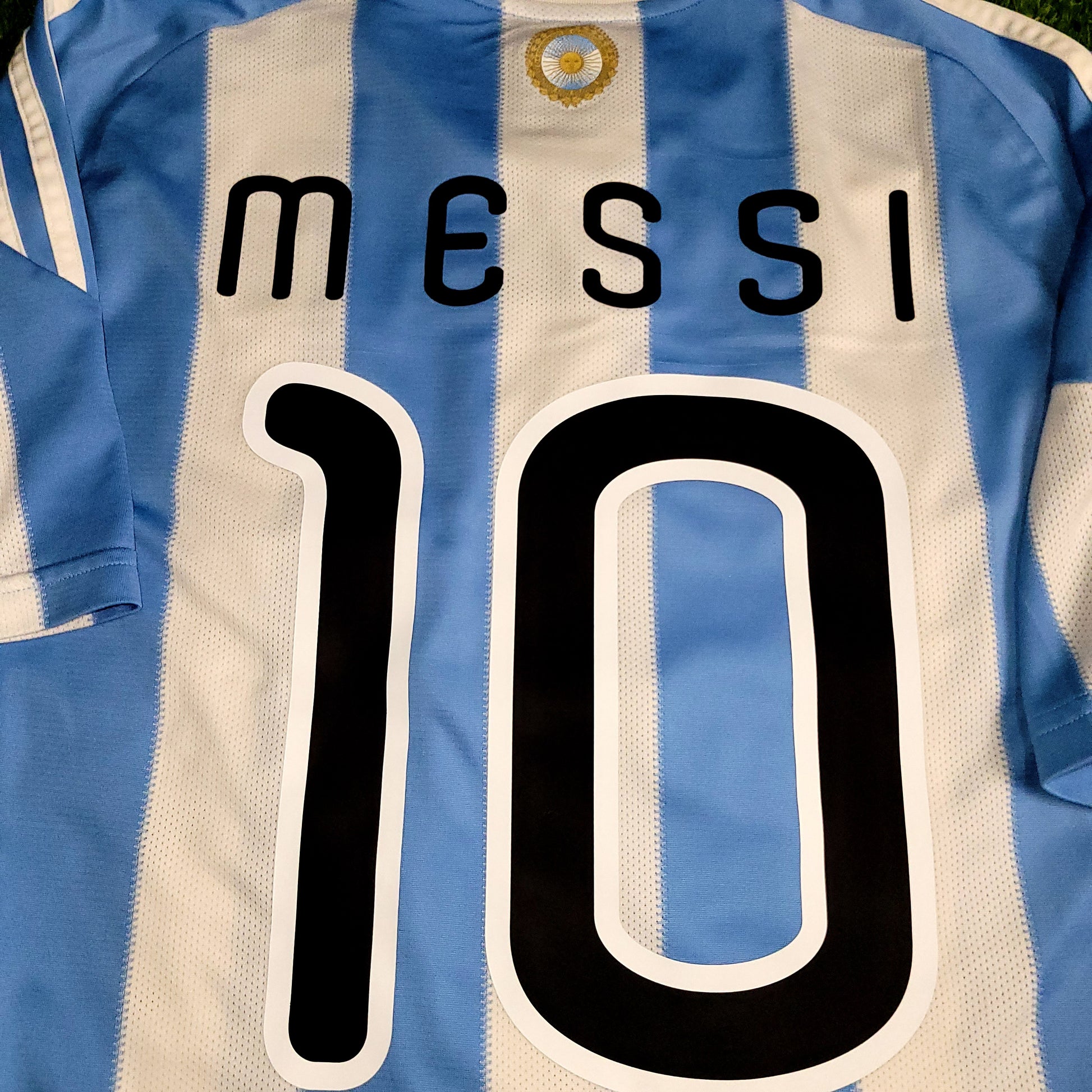 Messi Argentina 2010 WORLD CUP Home Soccer Jersey M SKU# P79919 - ForeverSoccerJerseys