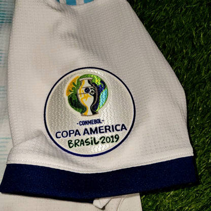 Messi Argentina 2019 COPA AMERICA PLAYER ISSUE Soccer Jersey L SKU# DP0225