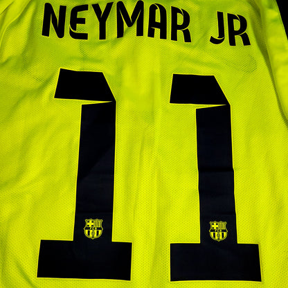 Neymar Barcelona UEFA TREBLE 2014 2015 PLAYER ISSUE Soccer Third Jersey XL SKU# 631132-711