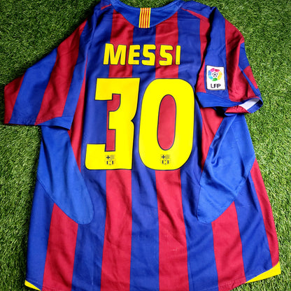 Messi Barcelona 2005 2006 Soccer Jersey M SKU# 195970 - ForeverSoccerJerseys