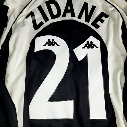 Zidane Juventus 1997 1998 Long Sleeve Kappa Soccer Jersey M