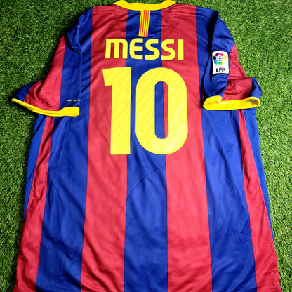 Messi Barcelona 2010 2011 Home Soccer Jersey XL SKU# 382354-488 - ForeverSoccerJerseys