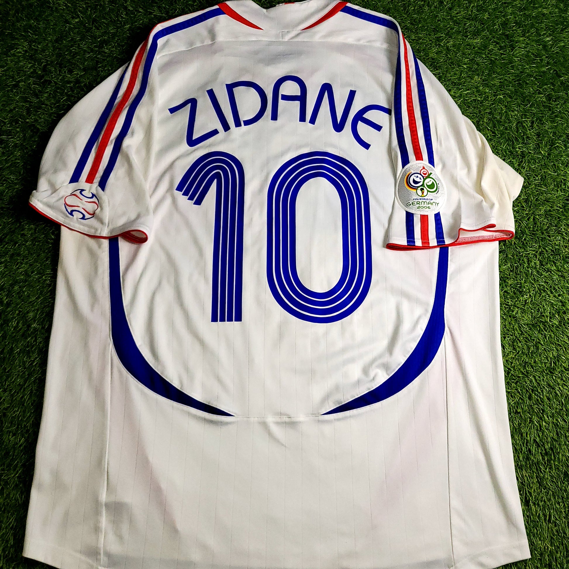 Zidane France 2006 WORLD CUP FINAL Away Soccer Jersey XL SKU# 740125 - ForeverSoccerJerseys