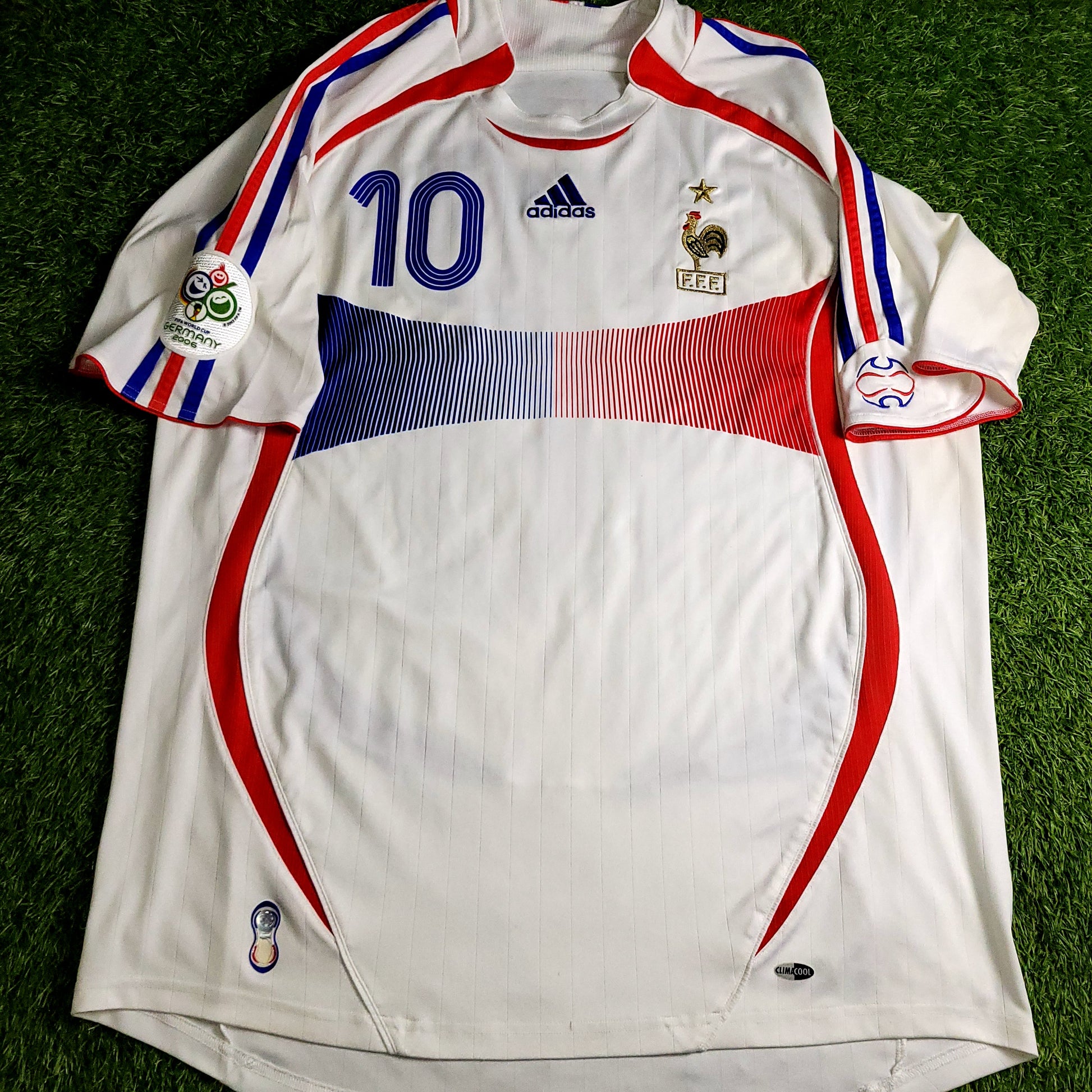 Zidane France 2006 WORLD CUP FINAL Away Soccer Jersey XL SKU# 740125 - ForeverSoccerJerseys