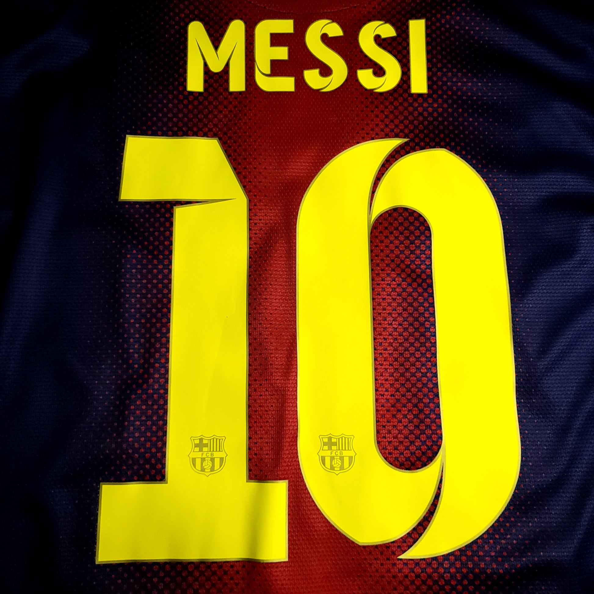 Messi Barcelona 2012 2013 Long Sleeve Soccer Jersey XL SKU# 478324-410 - ForeverSoccerJerseys