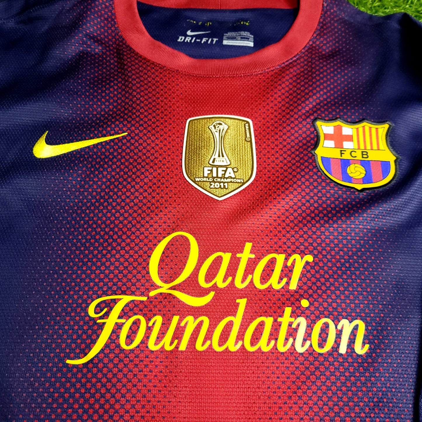 Messi Barcelona 2012 2013 Long Sleeve Soccer Jersey XL SKU# 478324-410 - ForeverSoccerJerseys