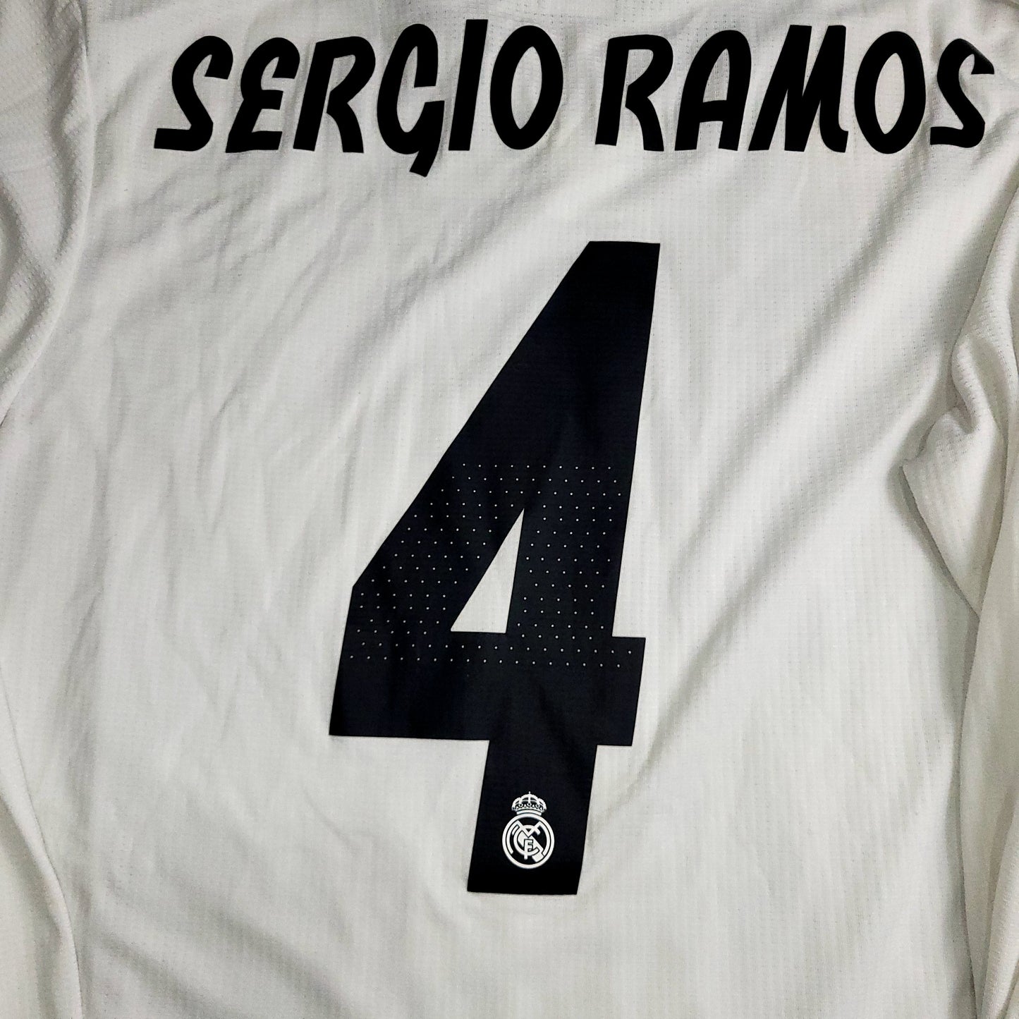 Ramos Real Madrid Away PLAYER ISSUE 2018 2019 Soccer Jersey L SKU# DQ0869 - ForeverSoccerJerseys