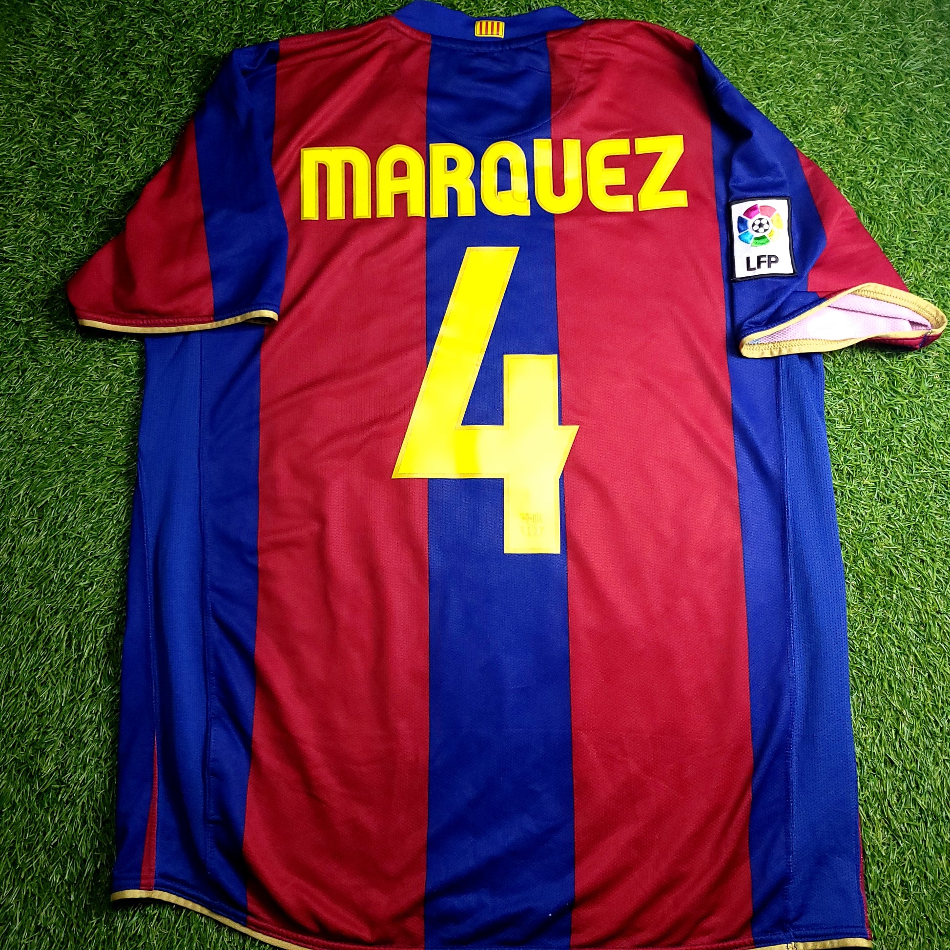 Marquez Barcelona Anniversary 2007 2008 Soccer Jersey L SKU# 237741-655 - ForeverSoccerJerseys