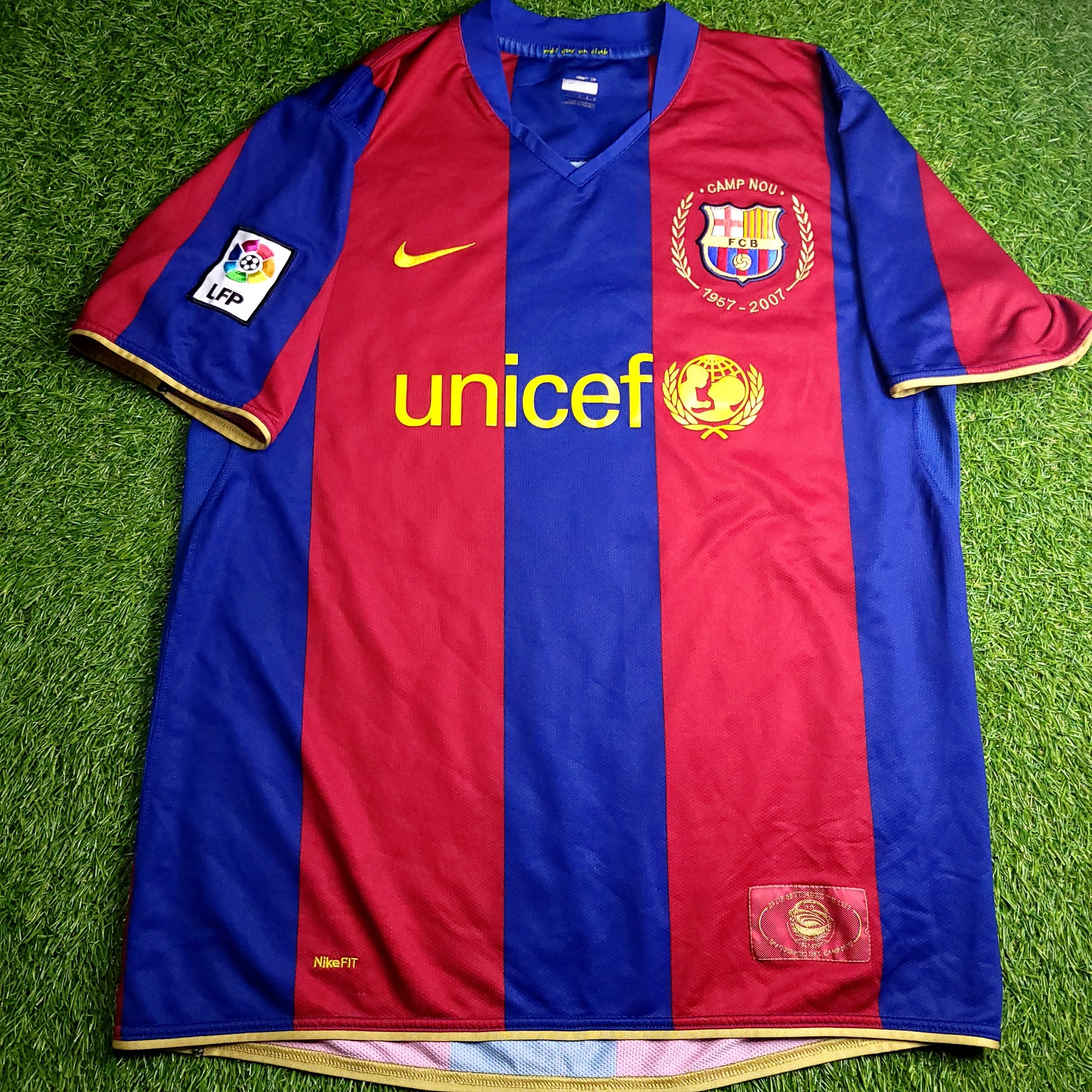 Marquez Barcelona Anniversary 2007 2008 Soccer Jersey L SKU# 237741-655 - ForeverSoccerJerseys