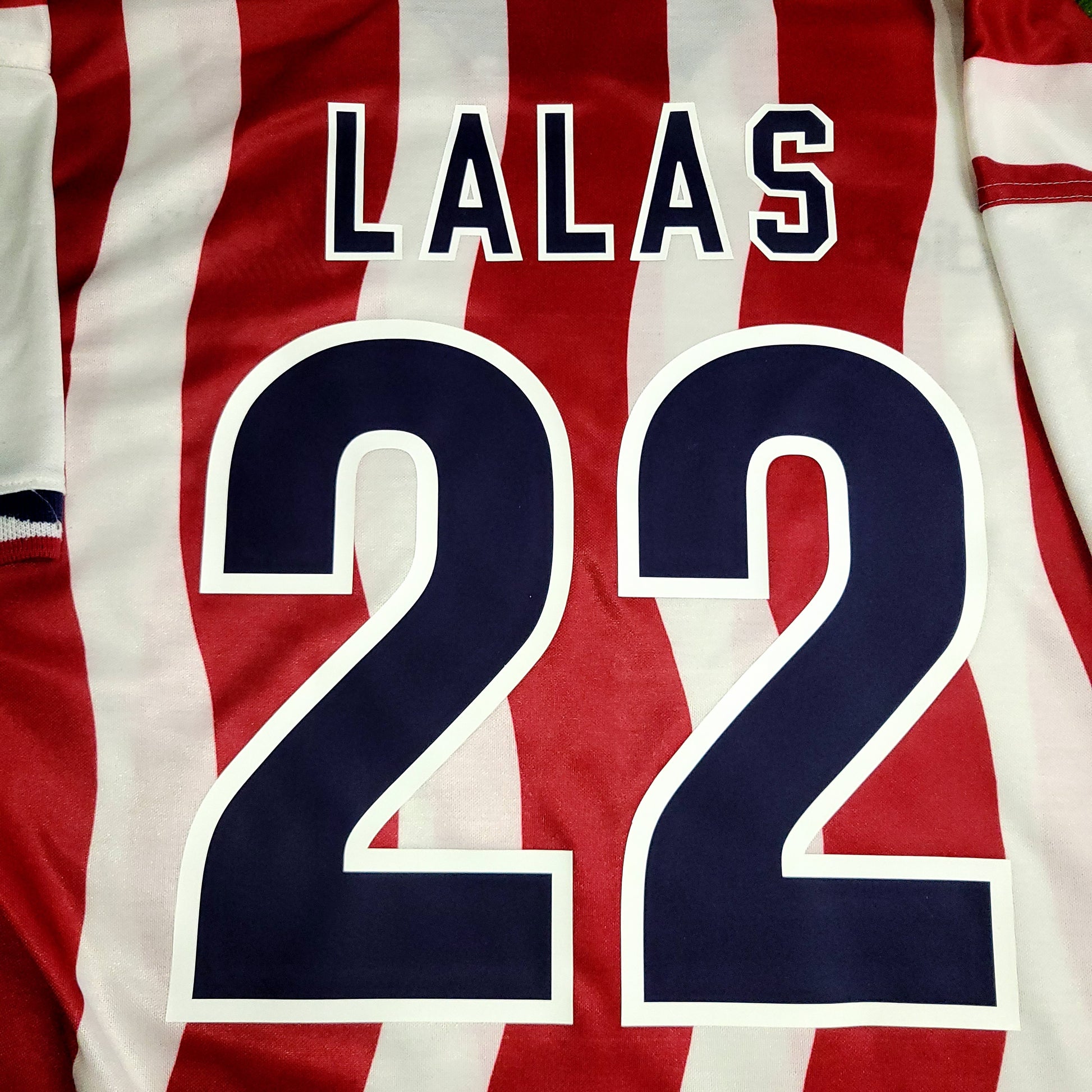Lalas USA US 1994 WORLD CUP Adidas Home Soccer Jersey L - ForeverSoccerJerseys