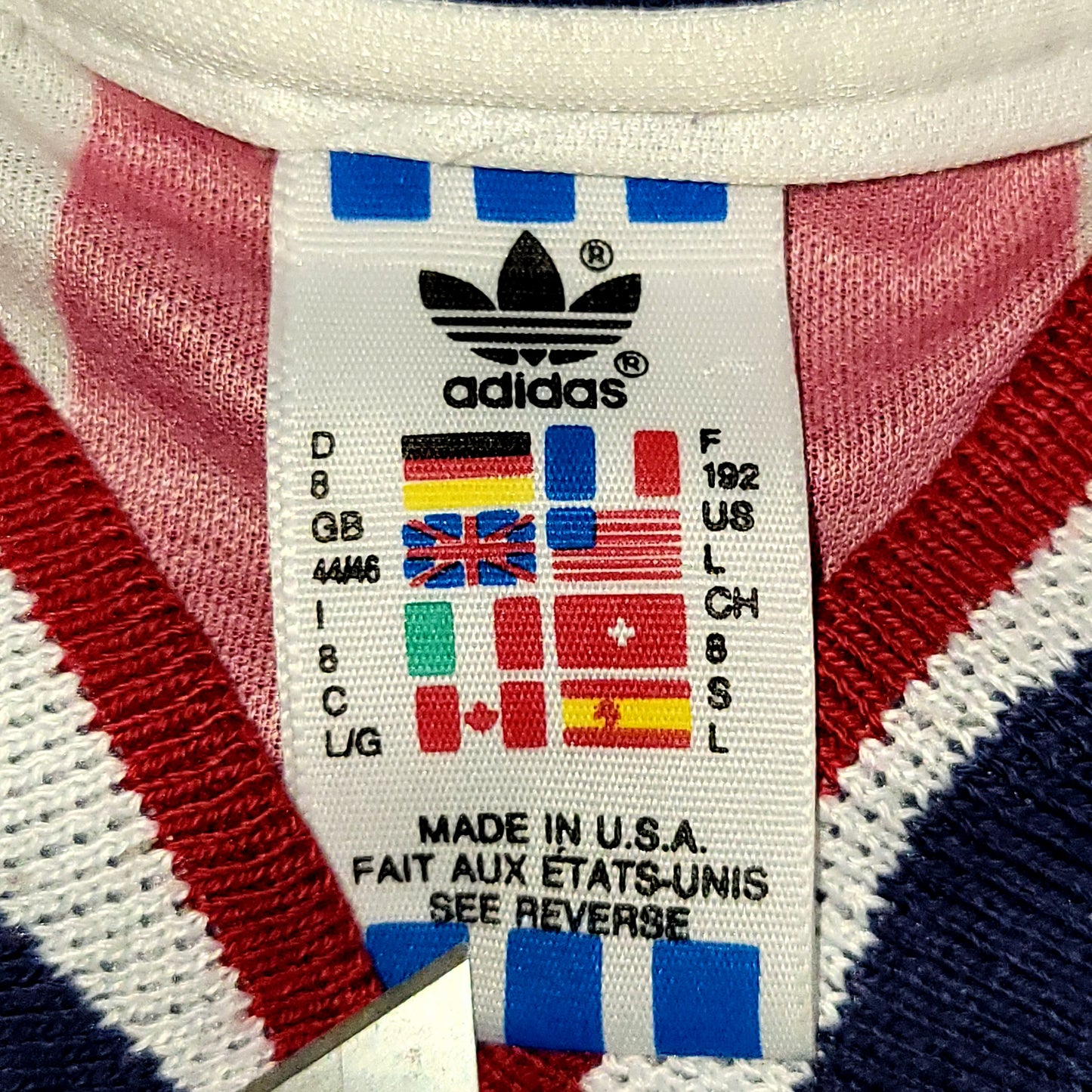 Lalas USA US 1994 WORLD CUP Adidas Home Soccer Jersey L - ForeverSoccerJerseys
