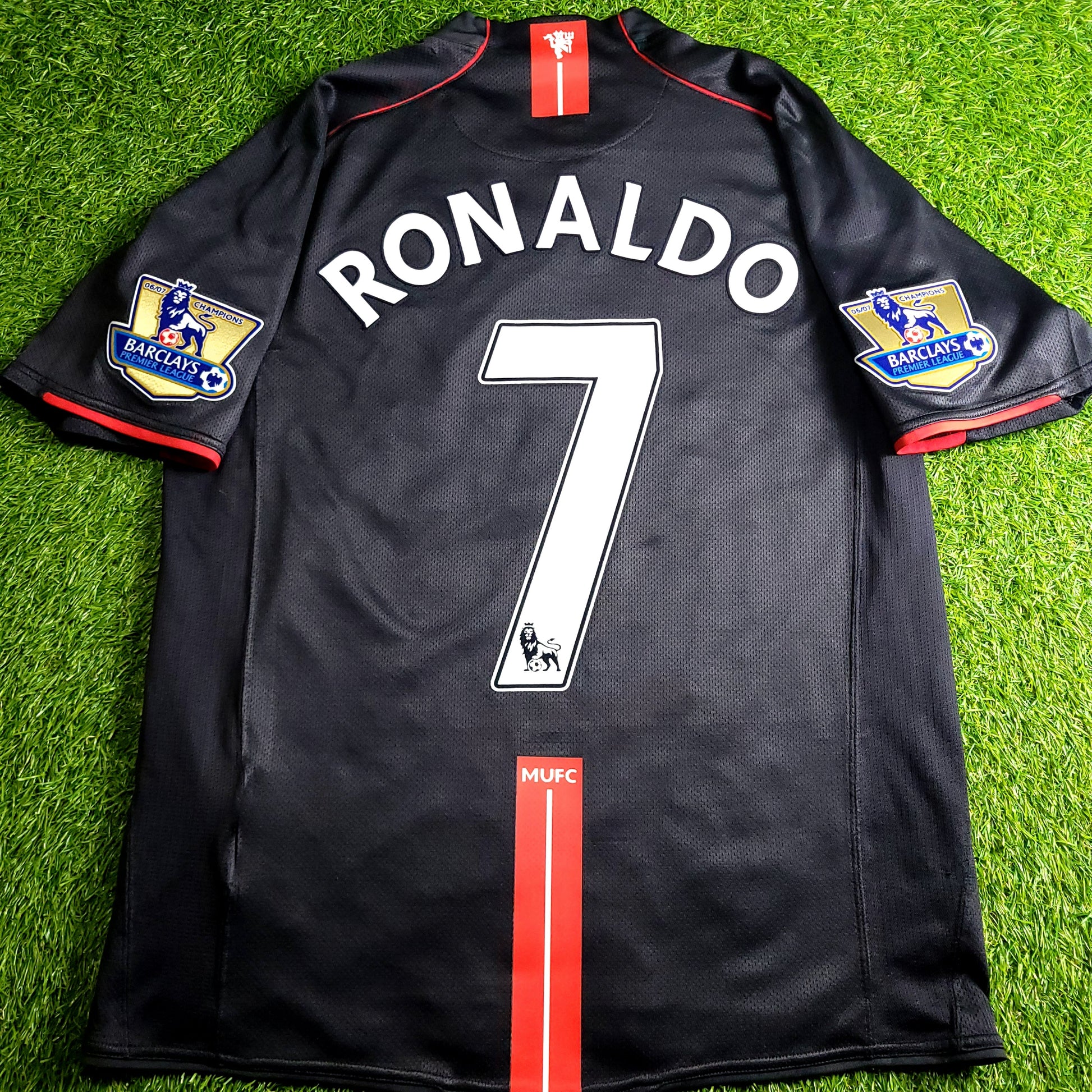 Cristiano Ronaldo Manchester United 2007 2008 Away Soccer Jersey M SKU# 238347-010 - ForeverSoccerJerseys