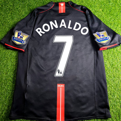 Cristiano Ronaldo Manchester United 2007 2008 Away Soccer Jersey M SKU# 238347-010 - ForeverSoccerJerseys