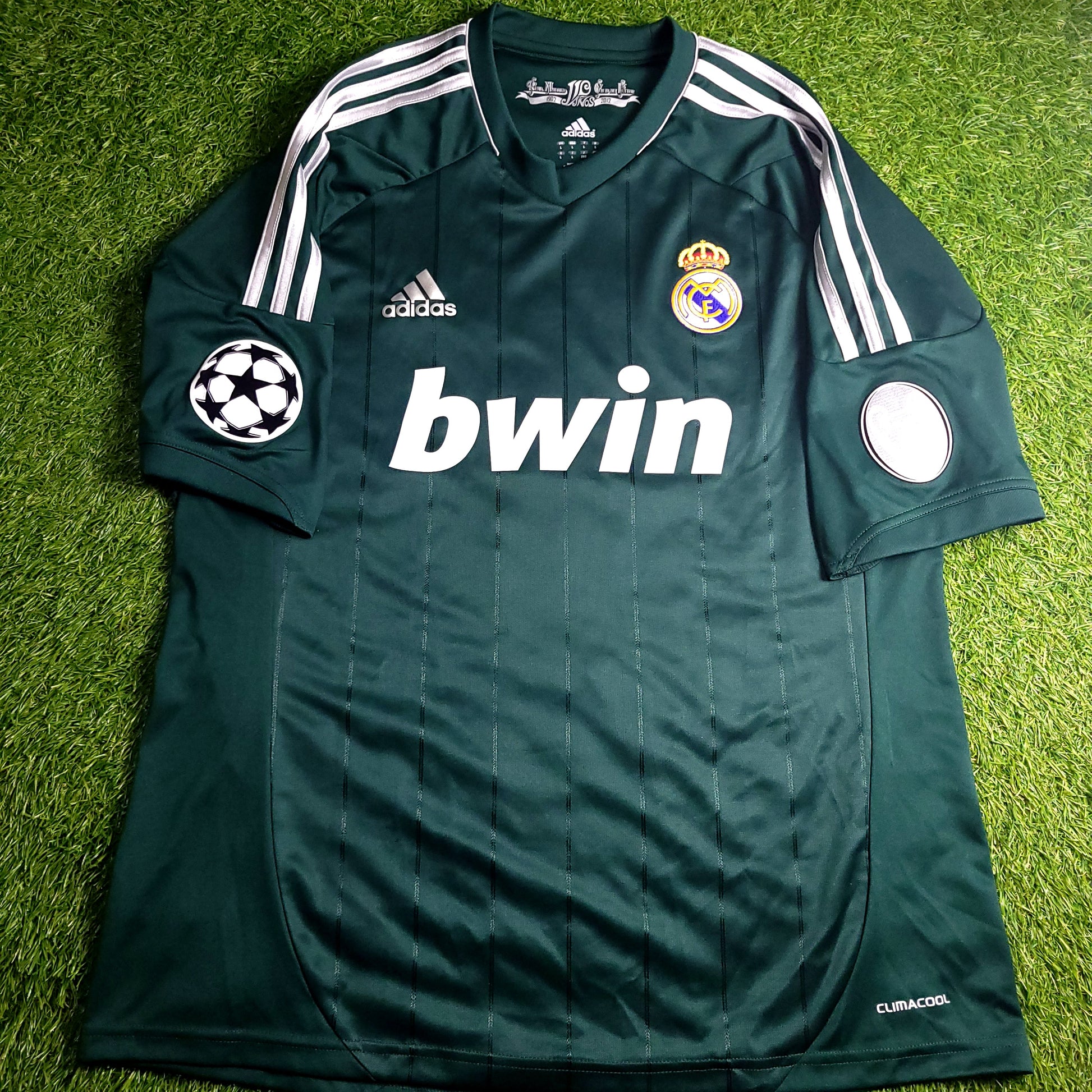 Ozil Real Madrid 2012 2013 Third UEFA Soccer Jersey L SKU# X53540 - ForeverSoccerJerseys