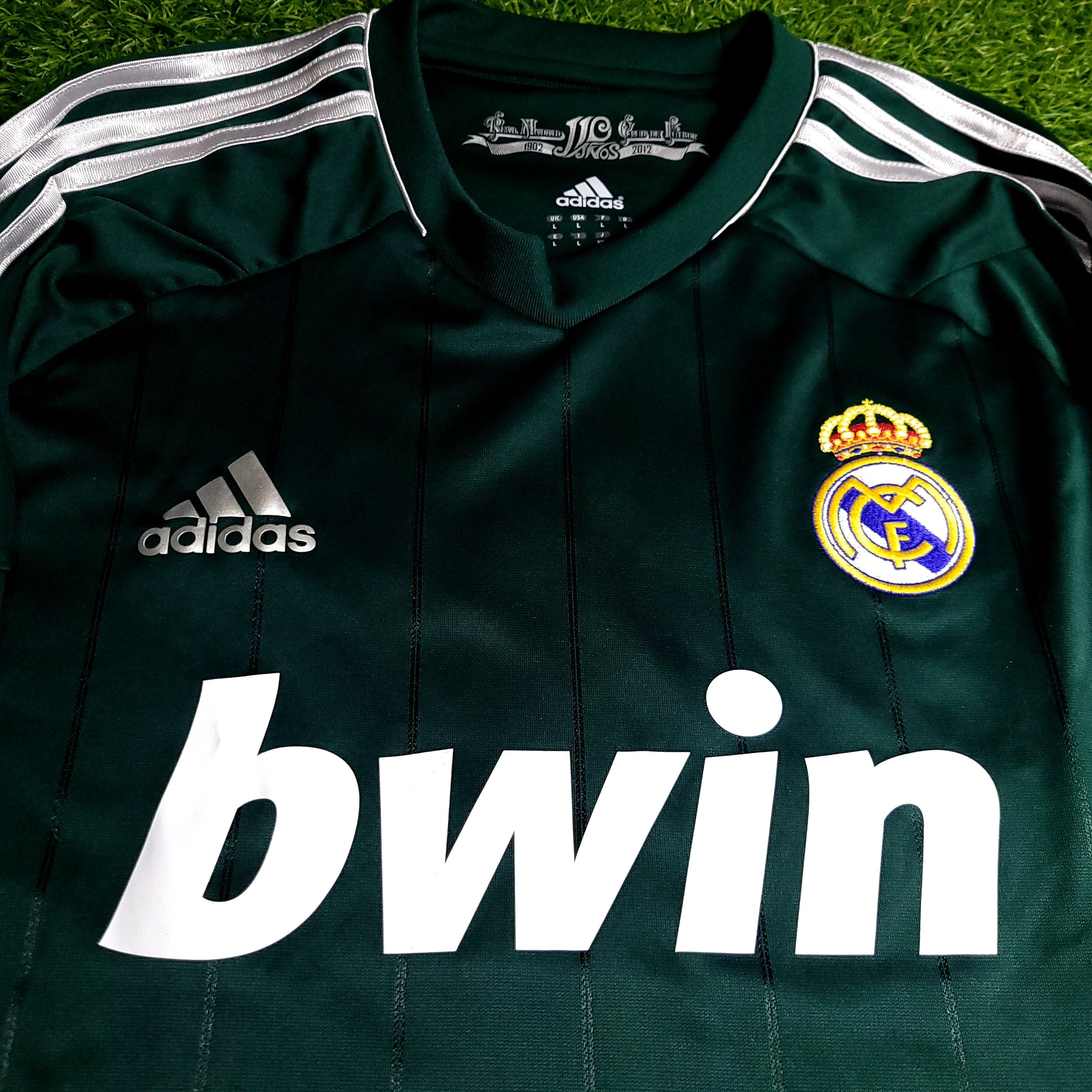Ozil Real Madrid 2012 2013 Third UEFA Soccer Jersey L SKU# X53540 - ForeverSoccerJerseys