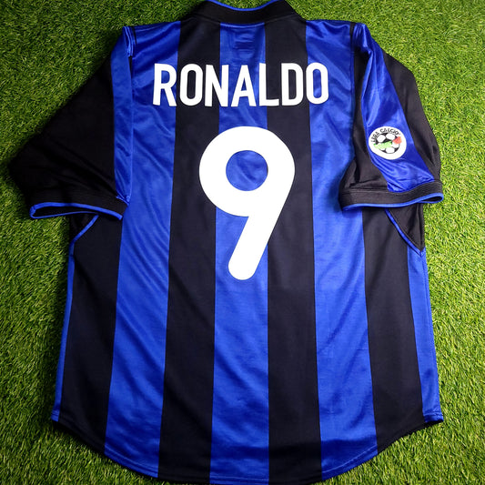 Ronaldo Inter Milan 2000 2001 Home Soccer Jersey M - ForeverSoccerJerseys