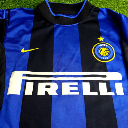 Ronaldo Inter Milan 2000 2001 Home Soccer Jersey M - ForeverSoccerJerseys