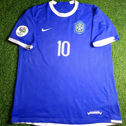Ronaldinho Brazil 2006 WORLD CUP Away Soccer Jersey XL SKU# 103890 - ForeverSoccerJerseys