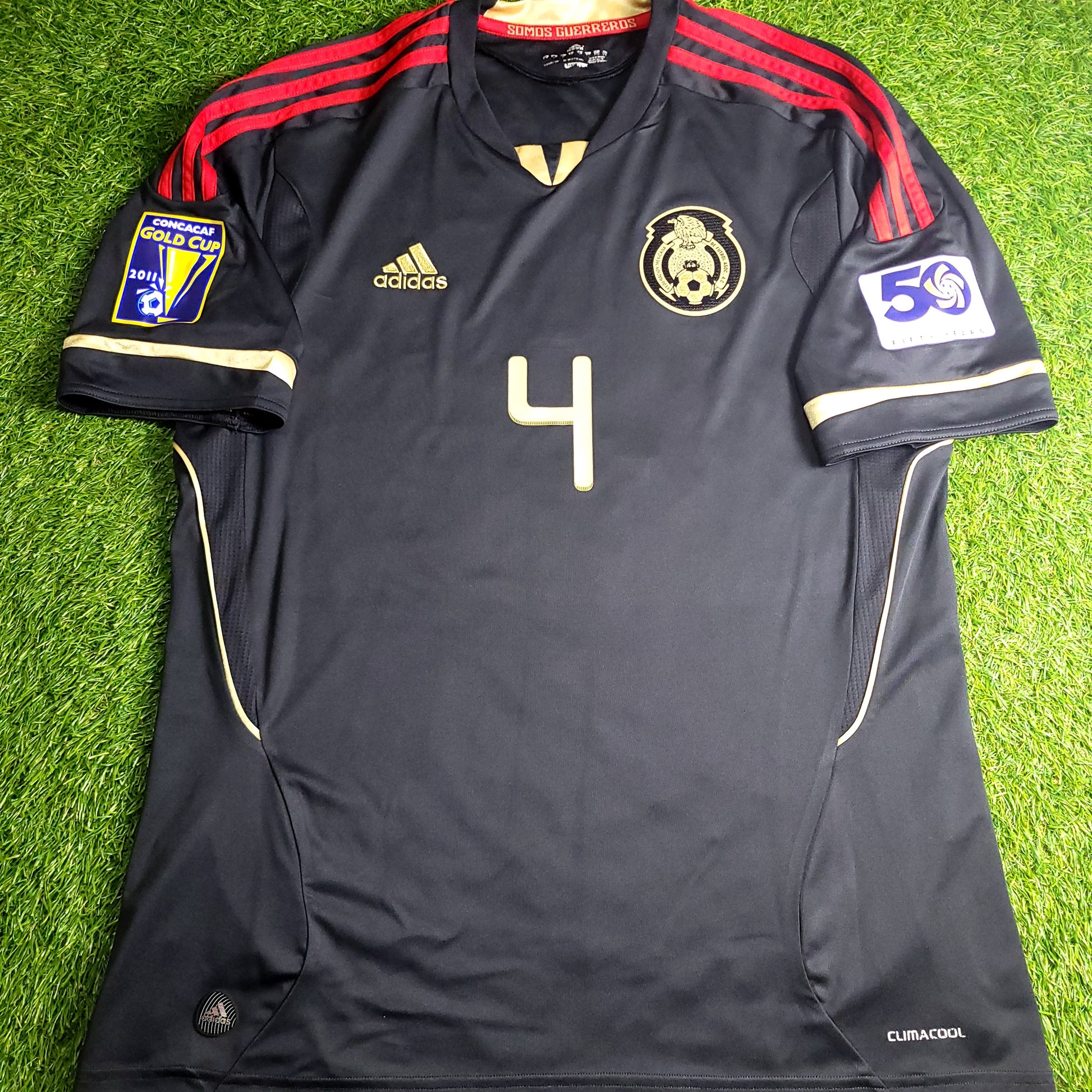 Marquez Mexico 2011 GOLD CUP FINAL Soccer Away Jersey L SKU# V31526 - ForeverSoccerJerseys