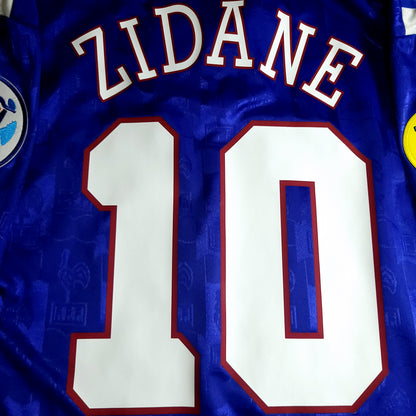 Zidane France Adidas 1996 EURO CUP Soccer Jersey XL - ForeverSoccerJerseys