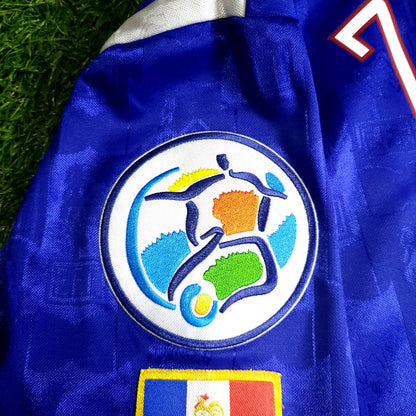Zidane France Adidas 1996 EURO CUP Soccer Jersey XL - ForeverSoccerJerseys