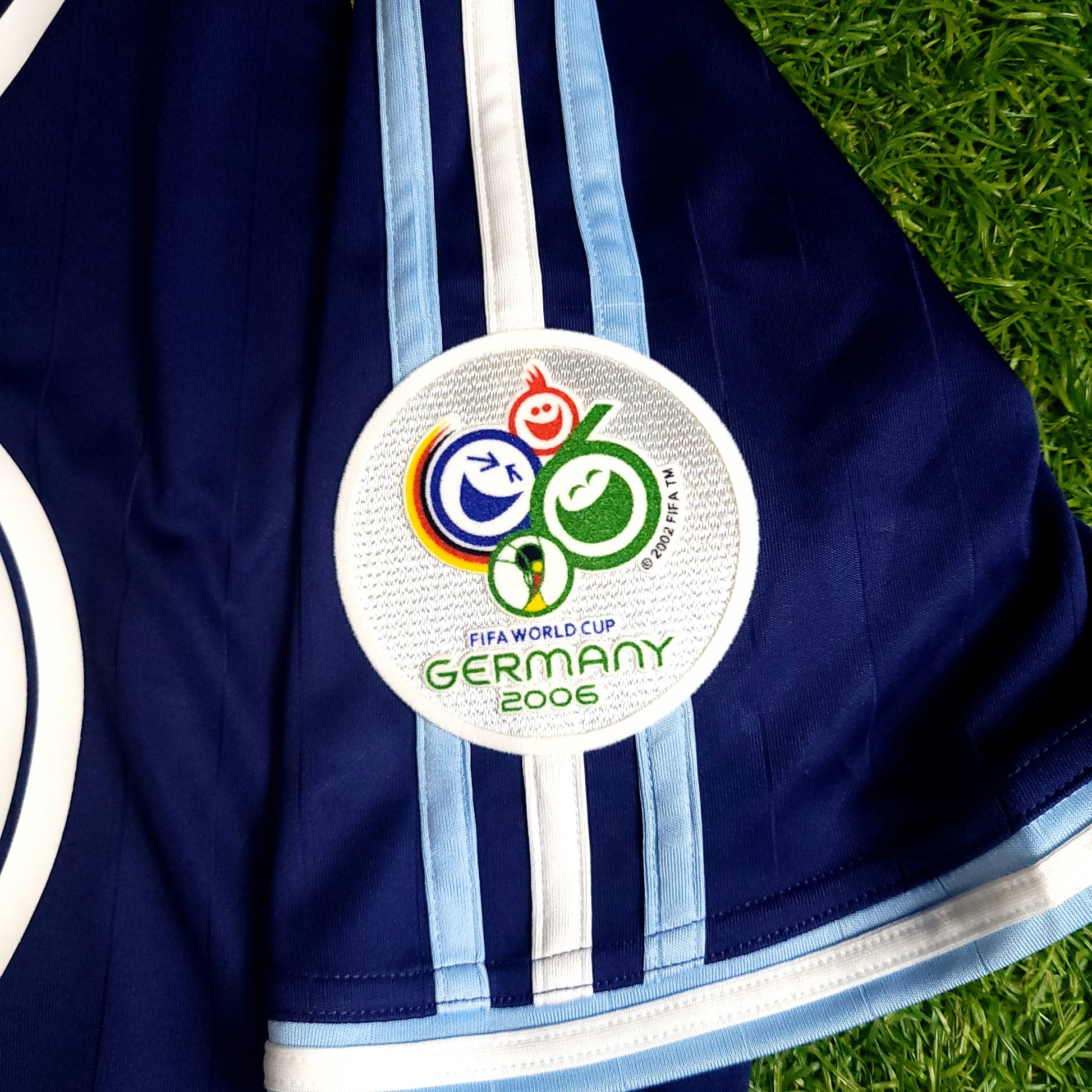 Messi Argentina 2006 WORLD CUP Away Soccer Jersey L SKU# 069519 - ForeverSoccerJerseys