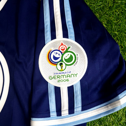 Messi Argentina 2006 WORLD CUP Away Soccer Jersey L SKU# 069519 - ForeverSoccerJerseys