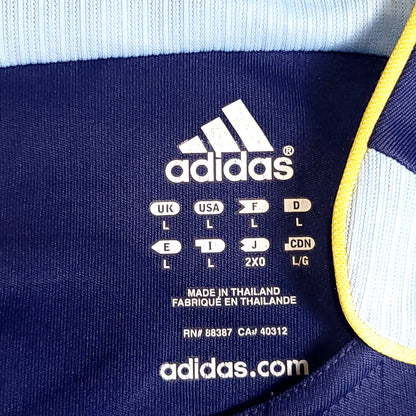 Messi Argentina 2006 WORLD CUP Away Soccer Jersey L SKU# 069519 - ForeverSoccerJerseys