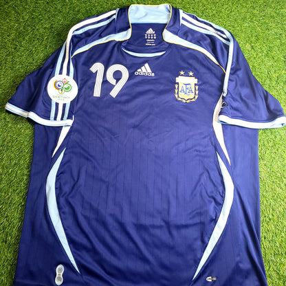 Messi Argentina 2006 WORLD CUP Away Soccer Jersey XL SKU# 069519 - ForeverSoccerJerseys