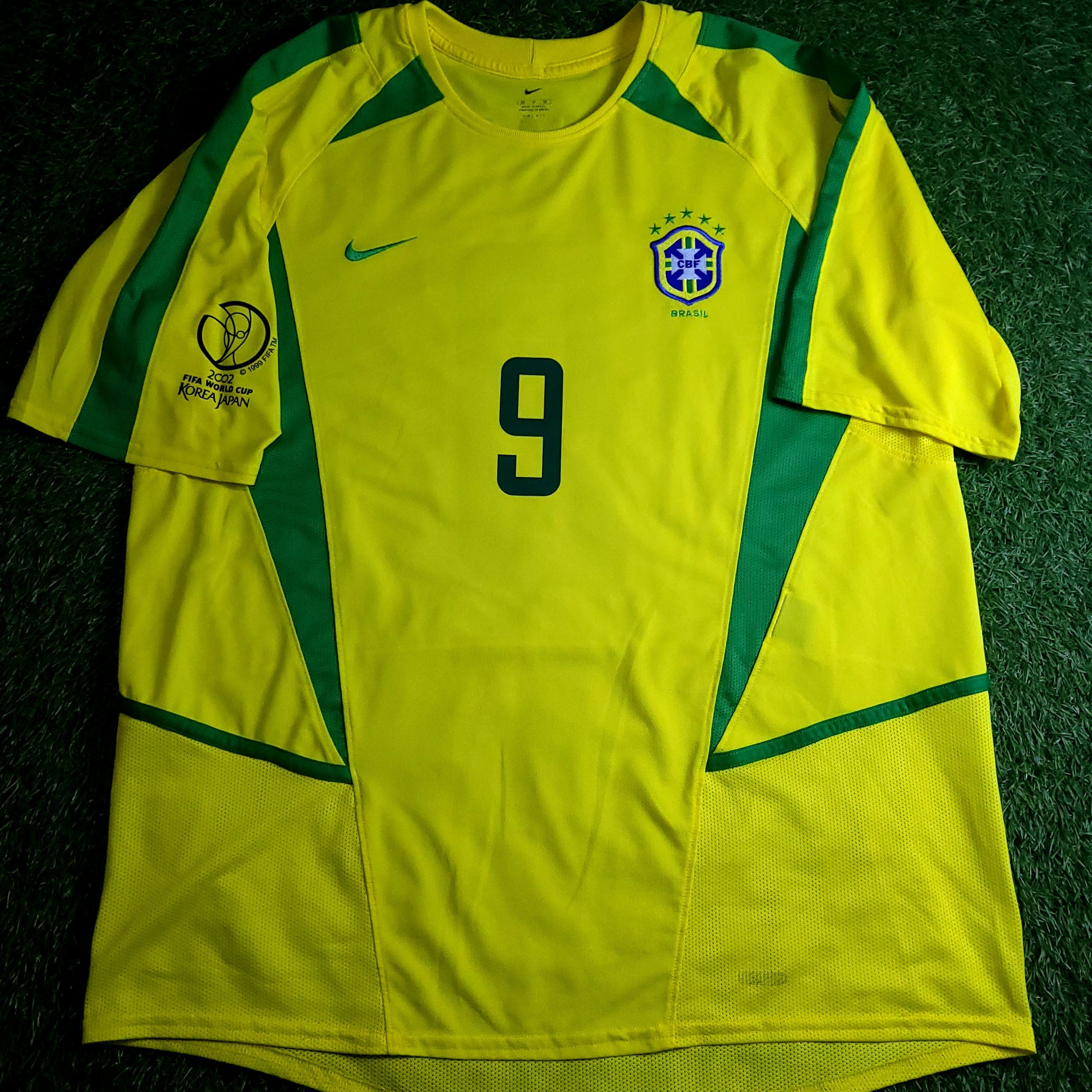 Ronaldo Brazil 2002 WORLD CUP Soccer Jersey M - ForeverSoccerJerseys