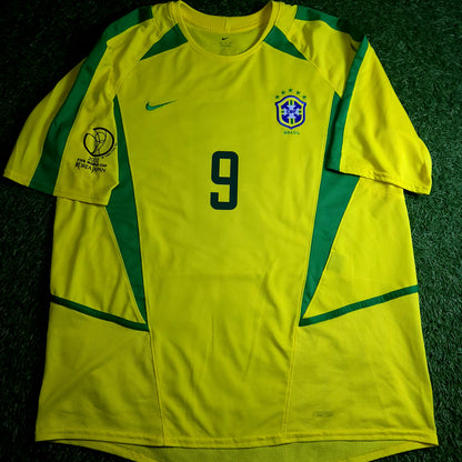 Ronaldo Brazil 2002 WORLD CUP Soccer Jersey M - ForeverSoccerJerseys