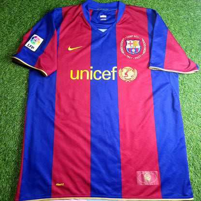 Ronaldinho Barcelona Anniversary 2007 2008 Soccer Jersey XL SKU# 237741-655 - ForeverSoccerJerseys