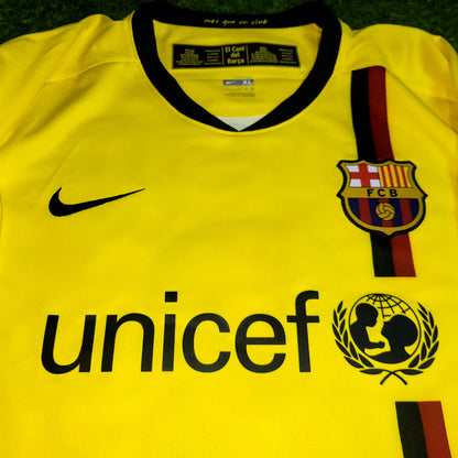 Iniesta Barcelona INIESTAZO TREBLE 2008 2009 Away Soccer Jersey XL SKU# 286787-760 - ForeverSoccerJerseys